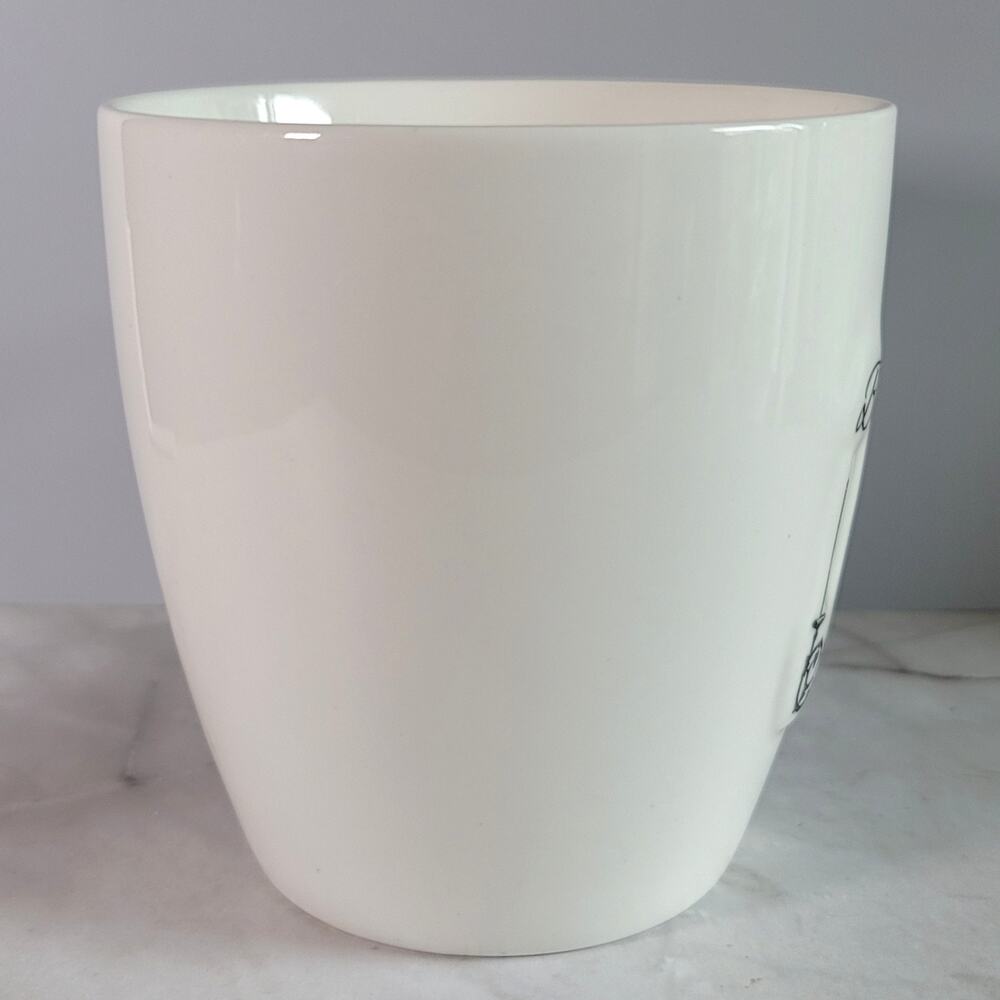 American Atelier World Traveler Fine Porcelain French Bonjour Coffee Mug - Picture 3 of 11